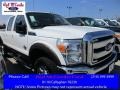 2016 Oxford White Ford F250 Super Duty Lariat Crew Cab 4x4  photo #1