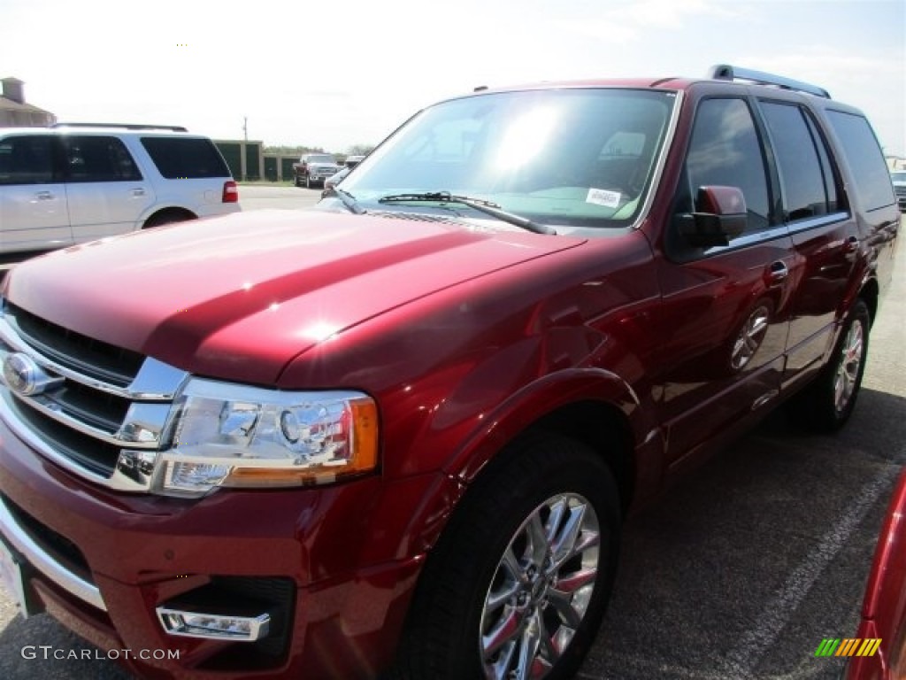 2016 Expedition Limited - Ruby Red Metallic / Dune photo #2