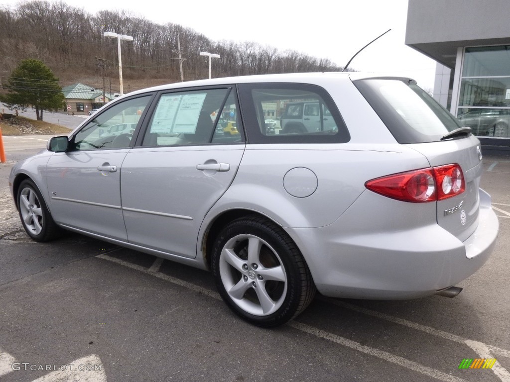 2004 MAZDA6 s Sport Wagon - Glacier Silver Metallic / Gray photo #3