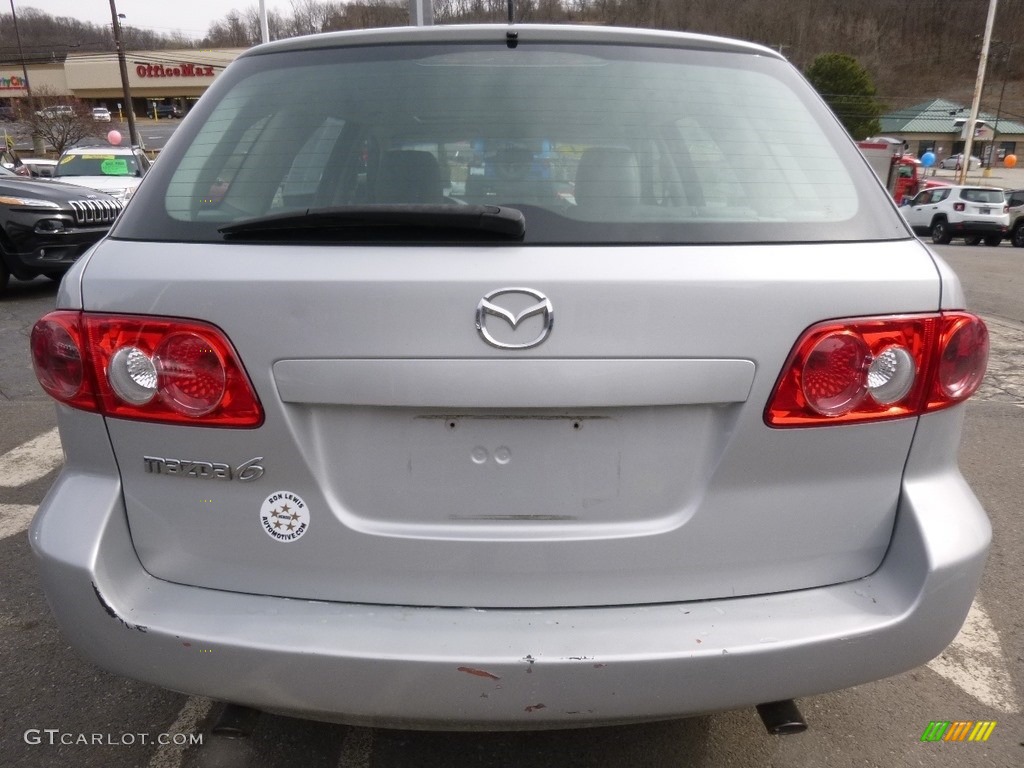 2004 MAZDA6 s Sport Wagon - Glacier Silver Metallic / Gray photo #4