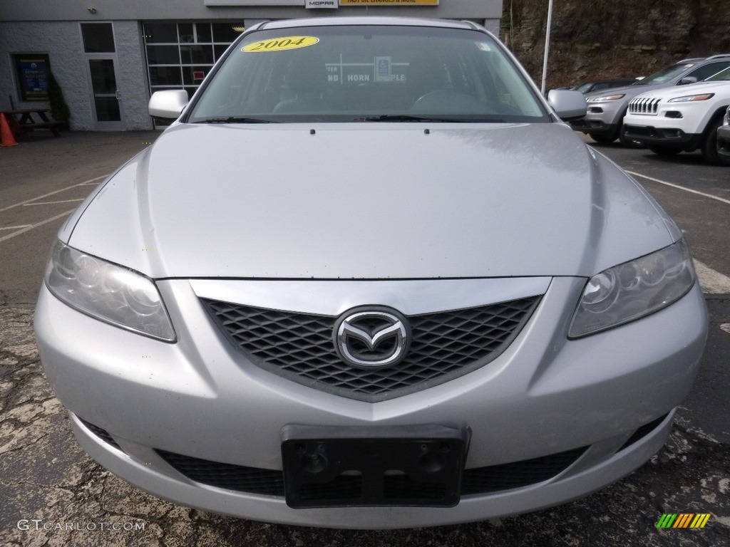 2004 MAZDA6 s Sport Wagon - Glacier Silver Metallic / Gray photo #7
