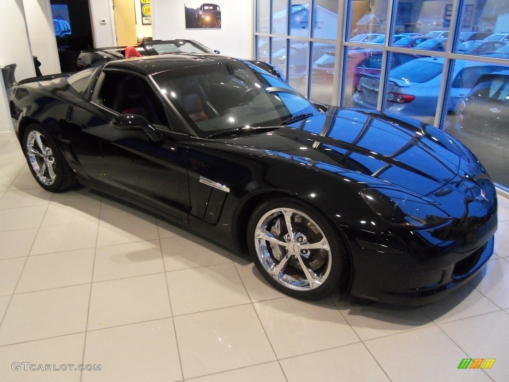 2010 Corvette Grand Sport Coupe - Black / Red photo #2