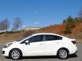 2013 Clear White Kia Rio EX Sedan  photo #1