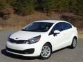 2013 Clear White Kia Rio EX Sedan  photo #2