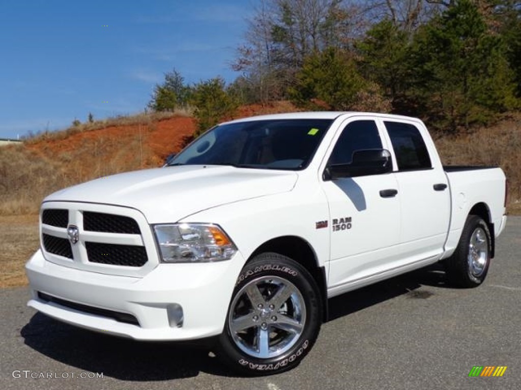 2014 1500 Express Crew Cab - Bright White / Black/Diesel Gray photo #2