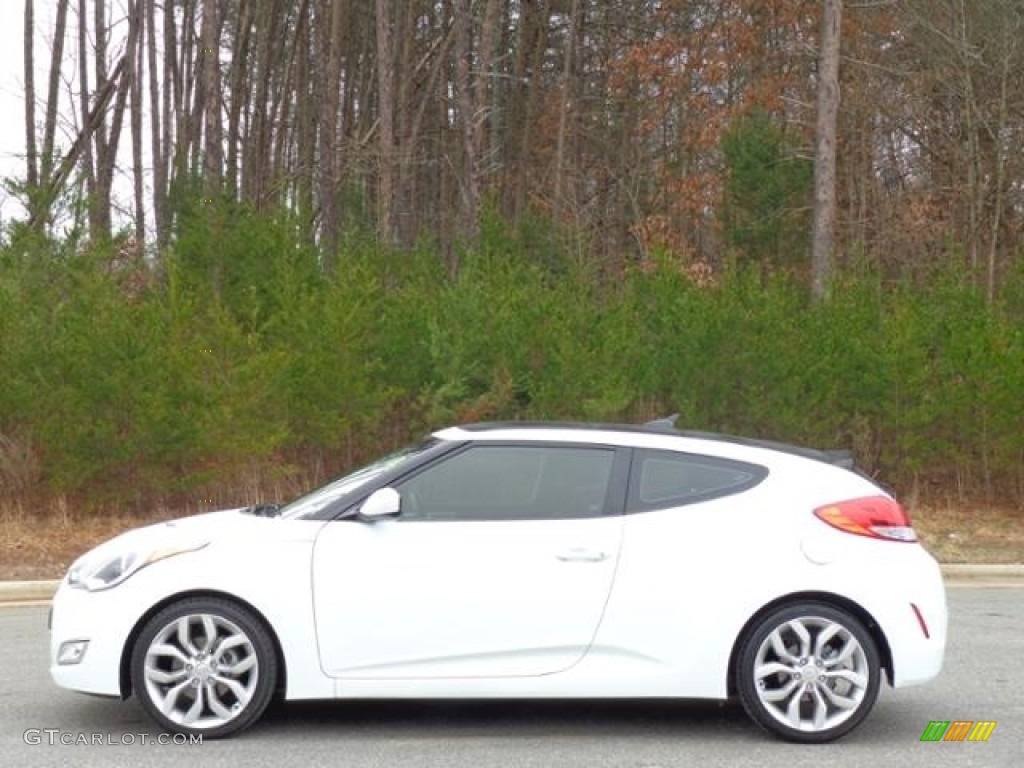Century White Hyundai Veloster