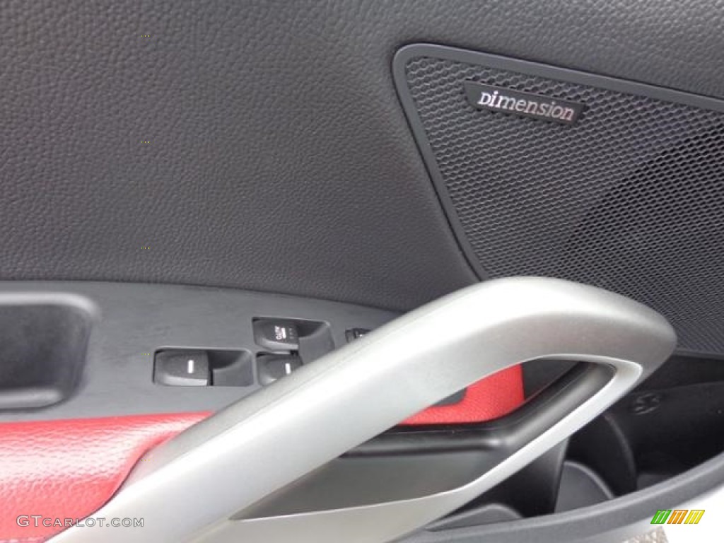 2012 Veloster  - Century White / Black/Red photo #10