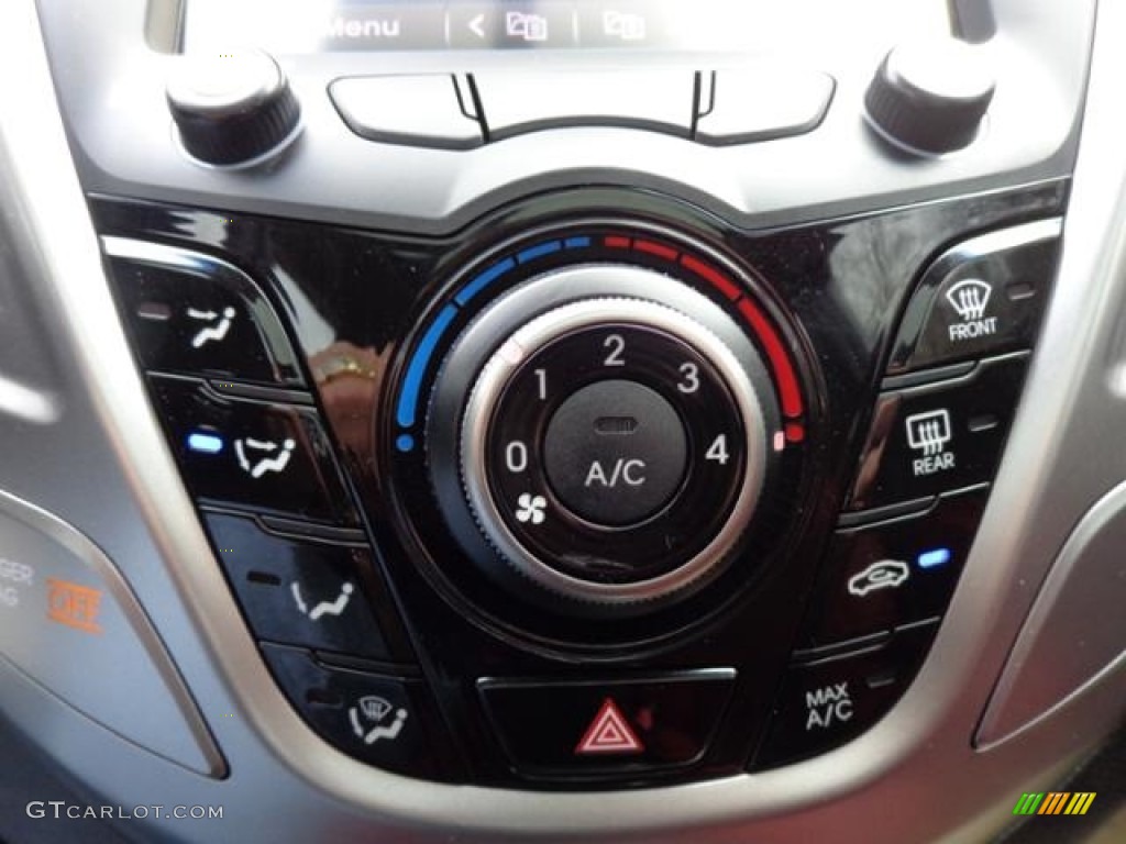 2012 Veloster  - Century White / Black/Red photo #14