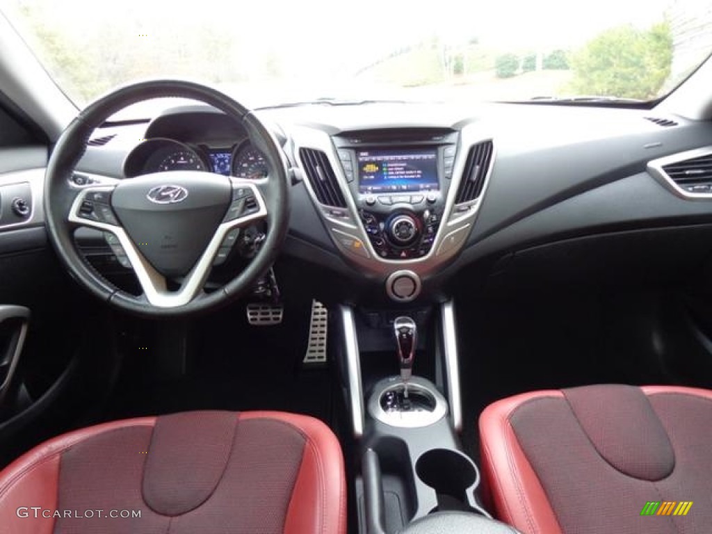 2012 Veloster  - Century White / Black/Red photo #19
