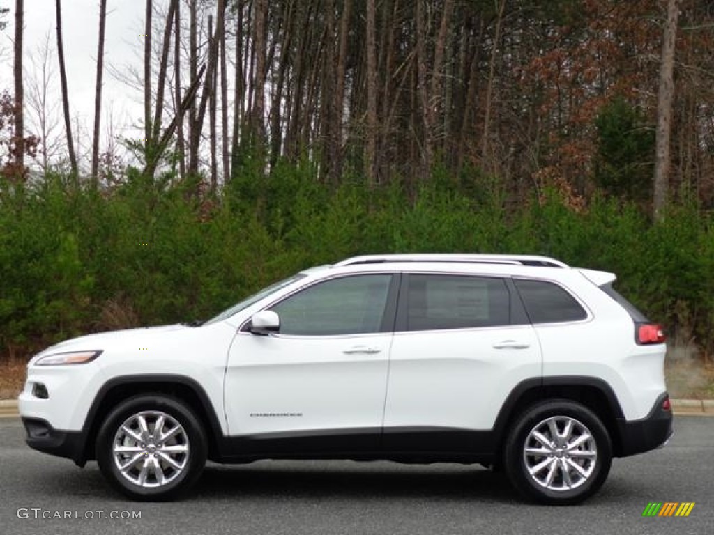 2016 Cherokee Limited 4x4 - Bright White / Black photo #1