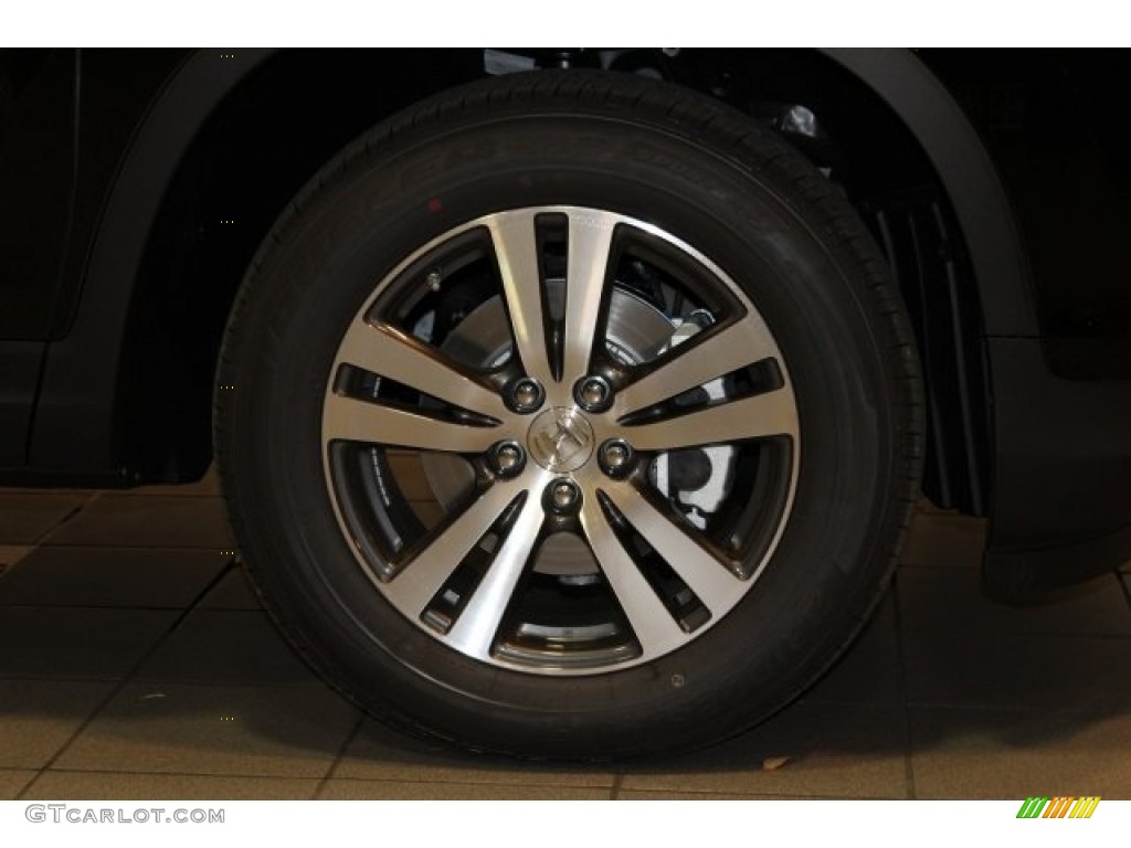 2016 Pilot EX-L AWD - Crystal Black Pearl / Gray photo #2