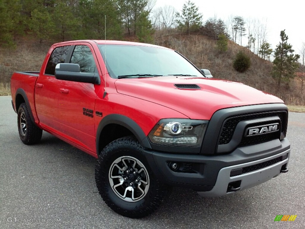 Flame Red 2016 Ram 1500 Rebel Crew Cab 4x4 Exterior Photo #111230951