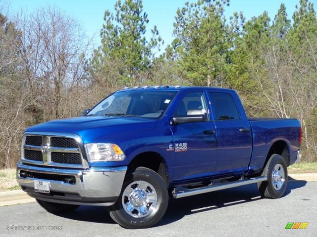 2016 2500 Tradesman Crew Cab 4x4 - Blue Streak Pearl / Black/Diesel Gray photo #2