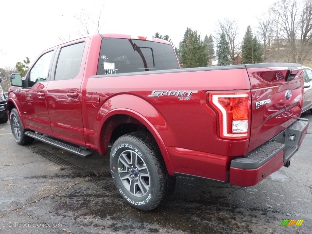 2016 F150 XLT SuperCrew 4x4 - Ruby Red / Black photo #3