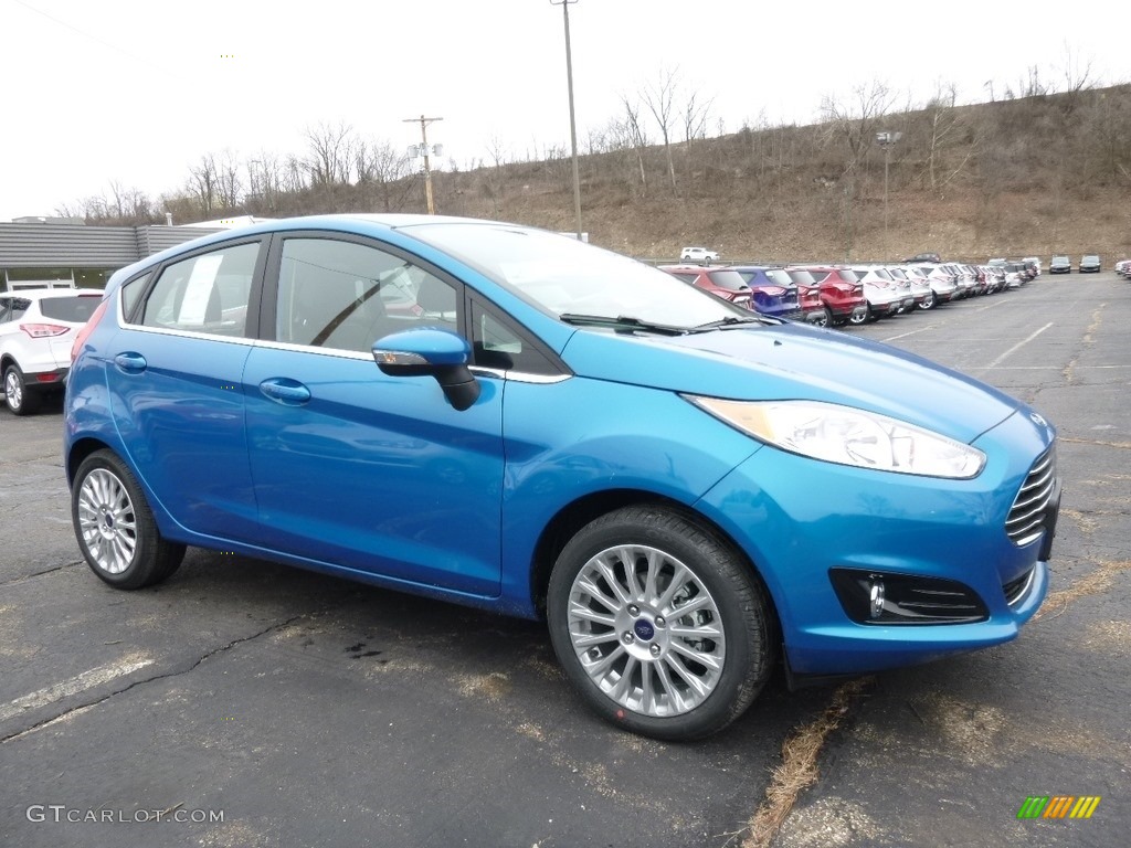 2016 Fiesta Titanium Hatchback - Blue Candy Metallic / Charcoal Black photo #1