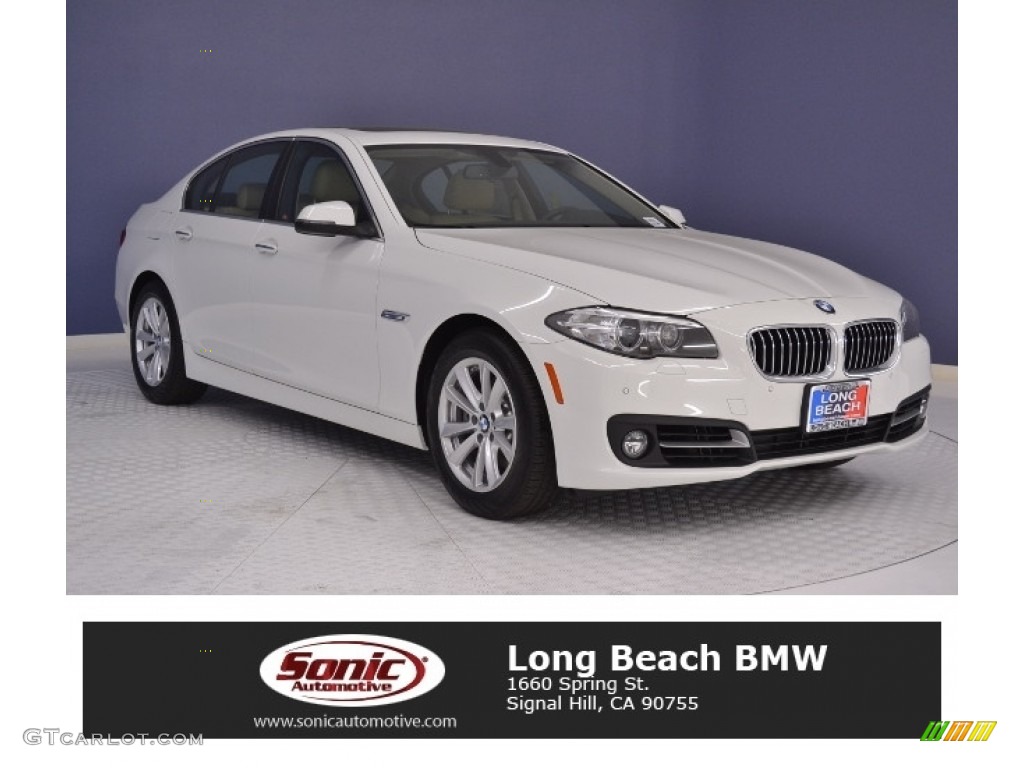 2016 5 Series 528i Sedan - Alpine White / Black photo #1