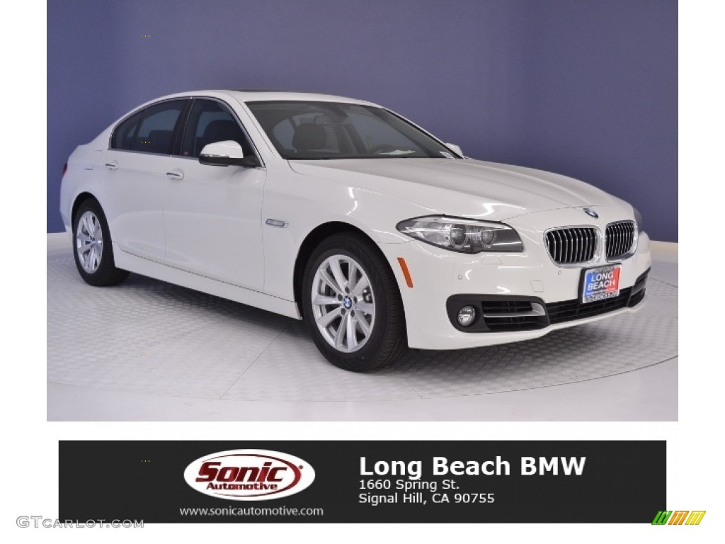2016 5 Series 528i Sedan - Alpine White / Black photo #1