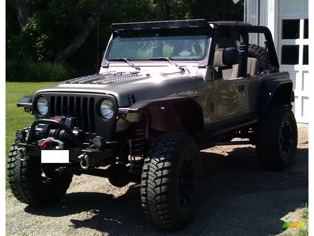 2005 Wrangler Unlimited 4x4 - Light Khaki Metallic / Khaki photo #1