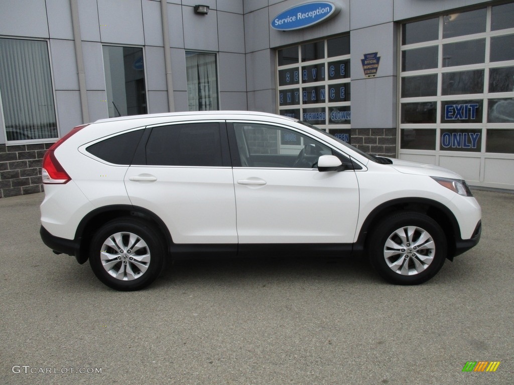 2014 CR-V EX-L AWD - White Diamond Pearl / Beige photo #2