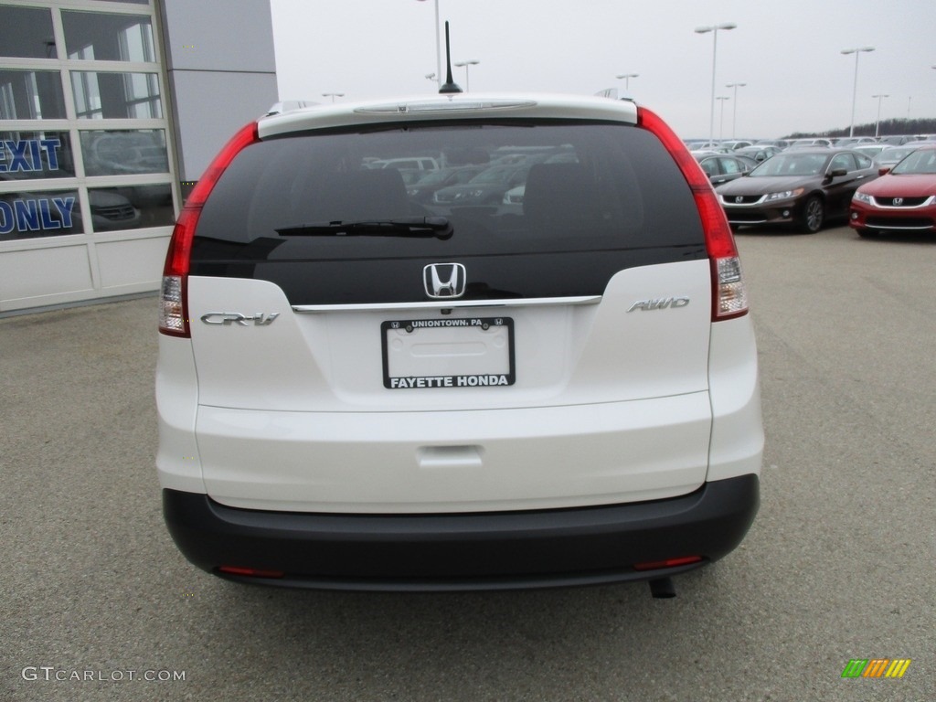 2014 CR-V EX-L AWD - White Diamond Pearl / Beige photo #3