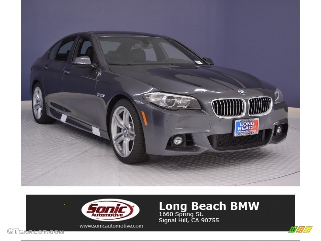 2016 5 Series 535i Sedan - Mineral Grey Metallic / Black photo #1