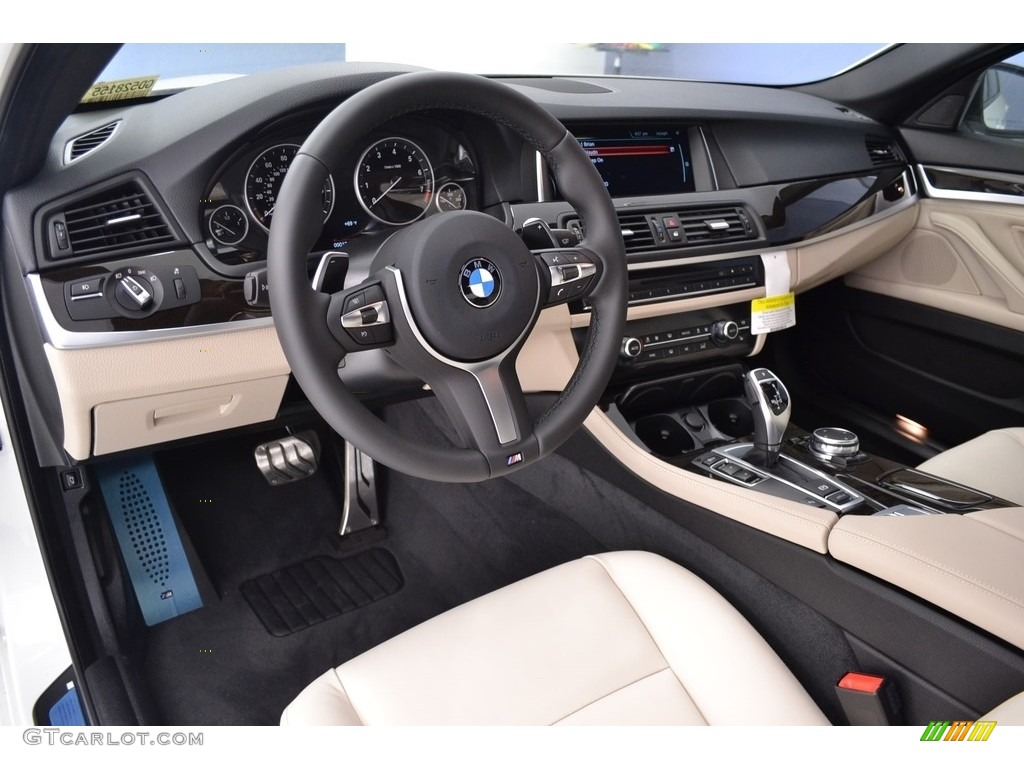 2016 5 Series 528i Sedan - Alpine White / Black photo #7