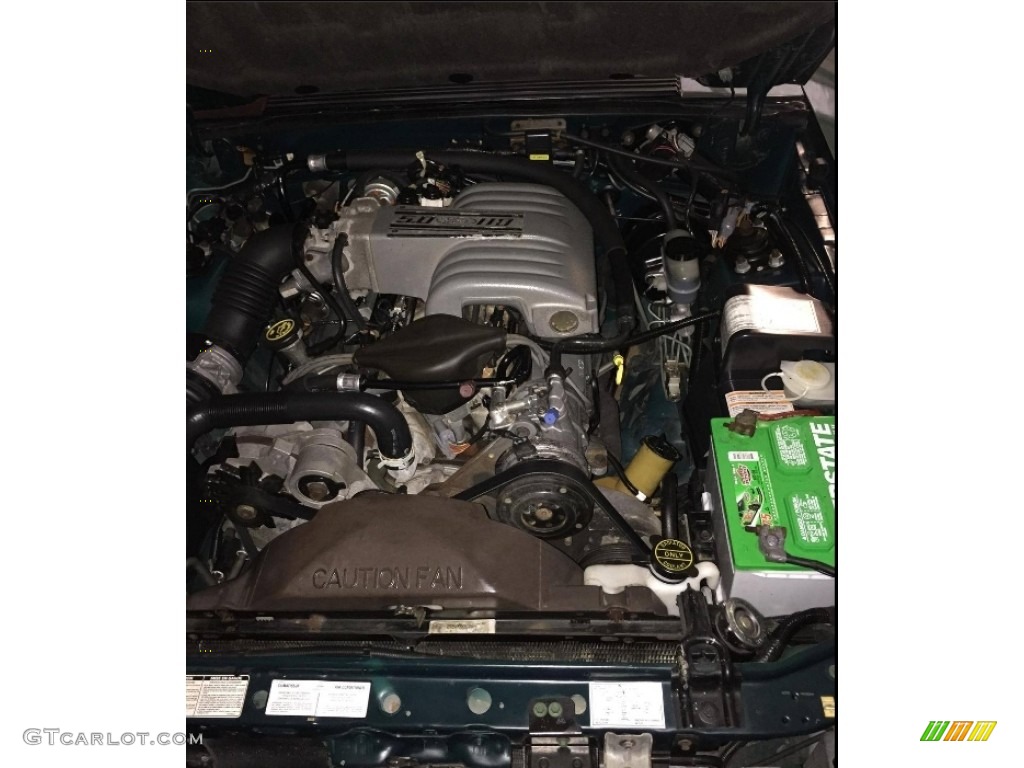 1990 Mustang LX 5.0 Convertible - Deep Emerald Green Metallic / White/Titanium photo #7