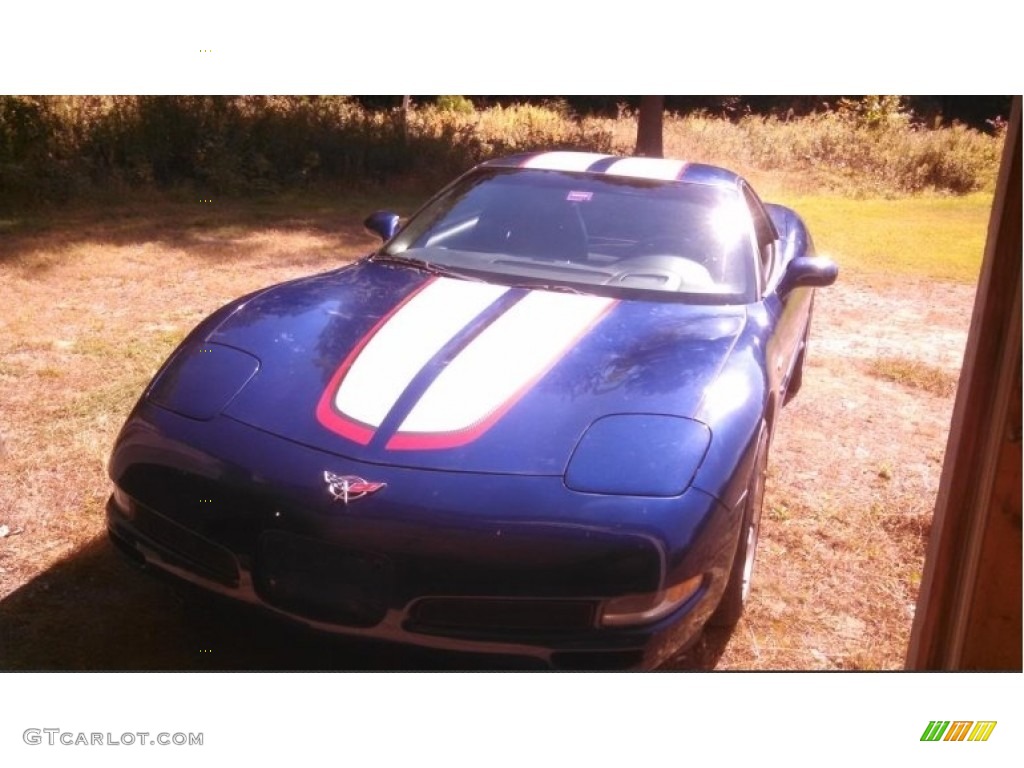 2004 Corvette Z06 - LeMans Blue Metallic / Black photo #1