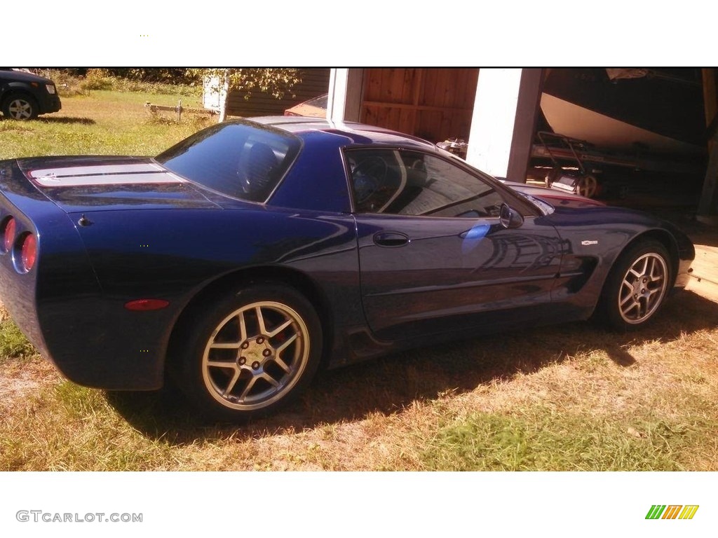 2004 Corvette Z06 - LeMans Blue Metallic / Black photo #6