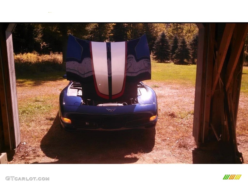 2004 Corvette Z06 - LeMans Blue Metallic / Black photo #7