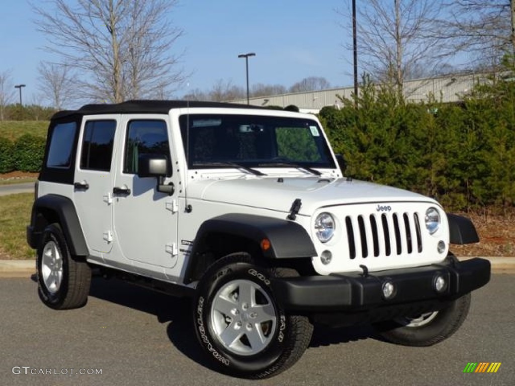 2016 Wrangler Unlimited Sport 4x4 - Bright White / Black photo #4