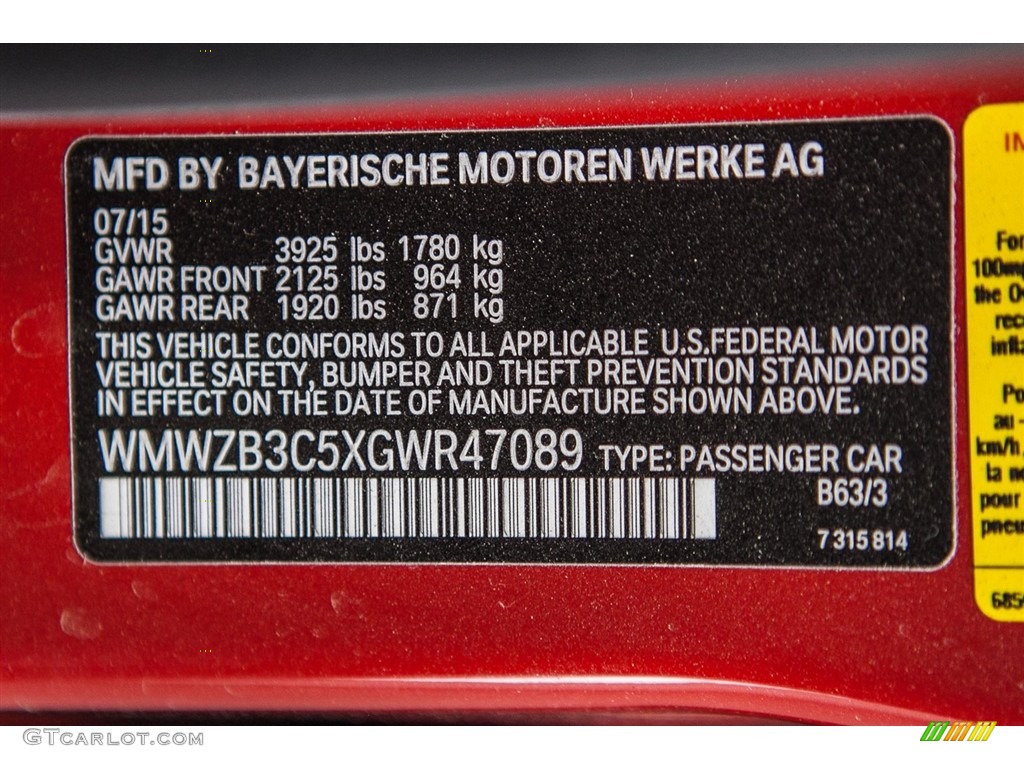 2016 Countryman Color Code B63 for Blazing Red Metallic Photo #111245933