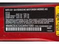 B63: Blazing Red Metallic 2016 Mini Countryman Cooper Color Code