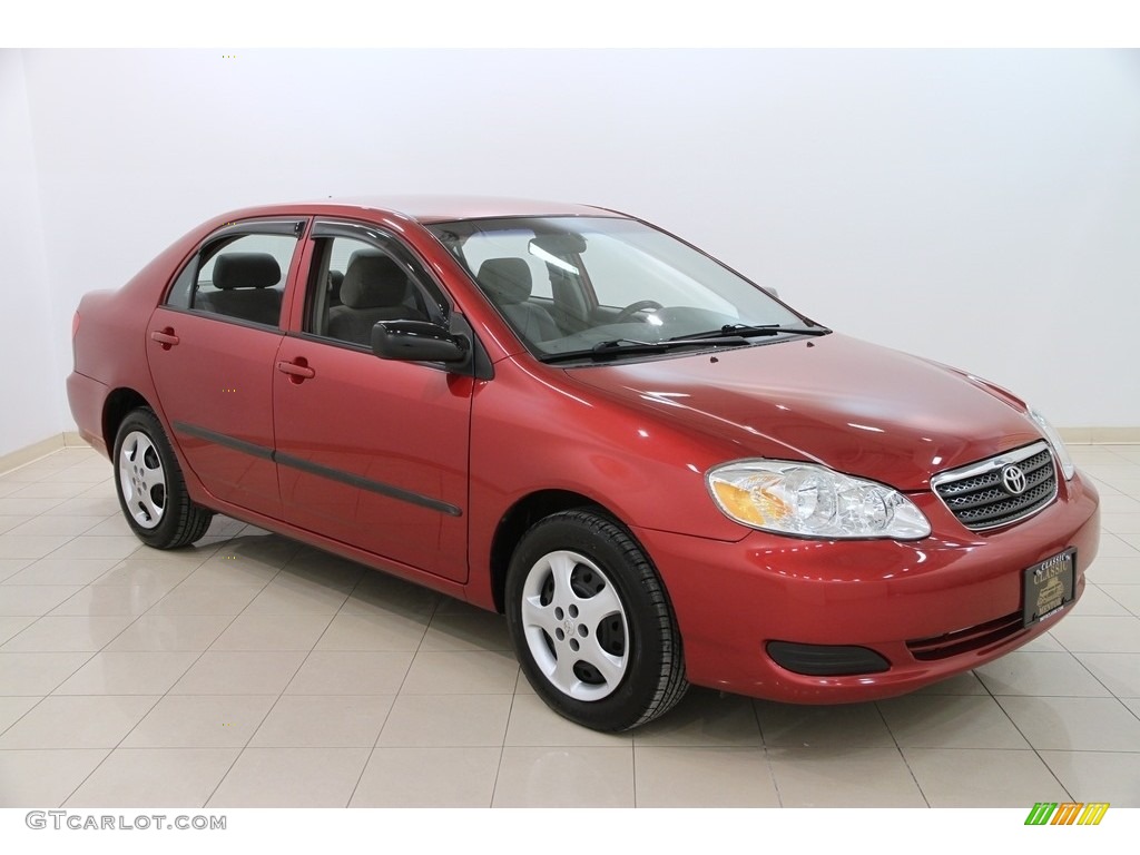 2006 Corolla CE - Impulse Red Pearl / Stone photo #1
