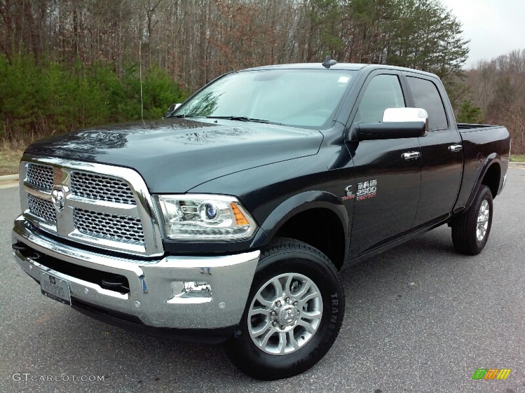 2016 2500 Laramie Crew Cab 4x4 - Maximum Steel Metallic / Black photo #2