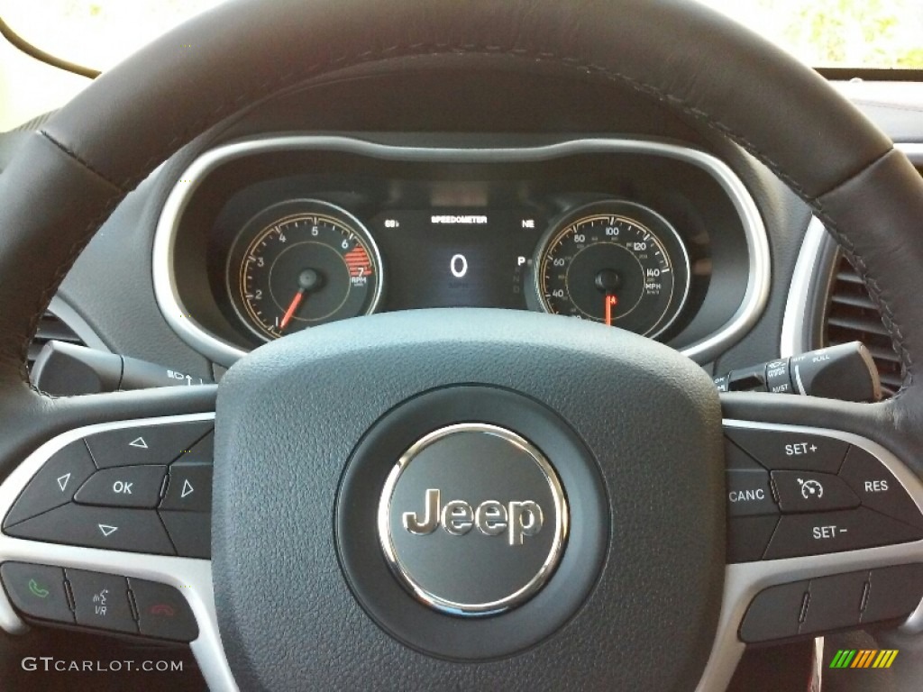 2016 Cherokee Trailhawk 4x4 - True Blue Pearl / Black photo #11