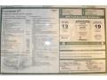2012 Bentley Continental GT Mulliner Window Sticker