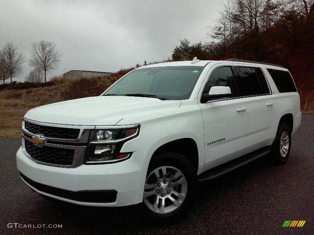 Summit White 2015 Chevrolet Suburban LT 4WD Exterior Photo #111251900