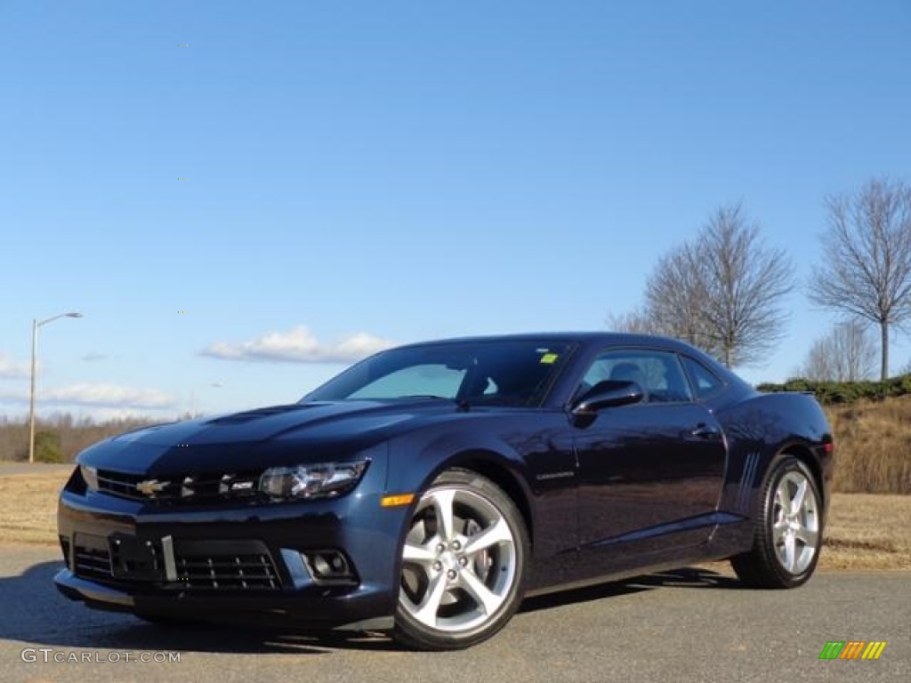 2015 Camaro SS Coupe - Blue Velvet Metallic / Black photo #2