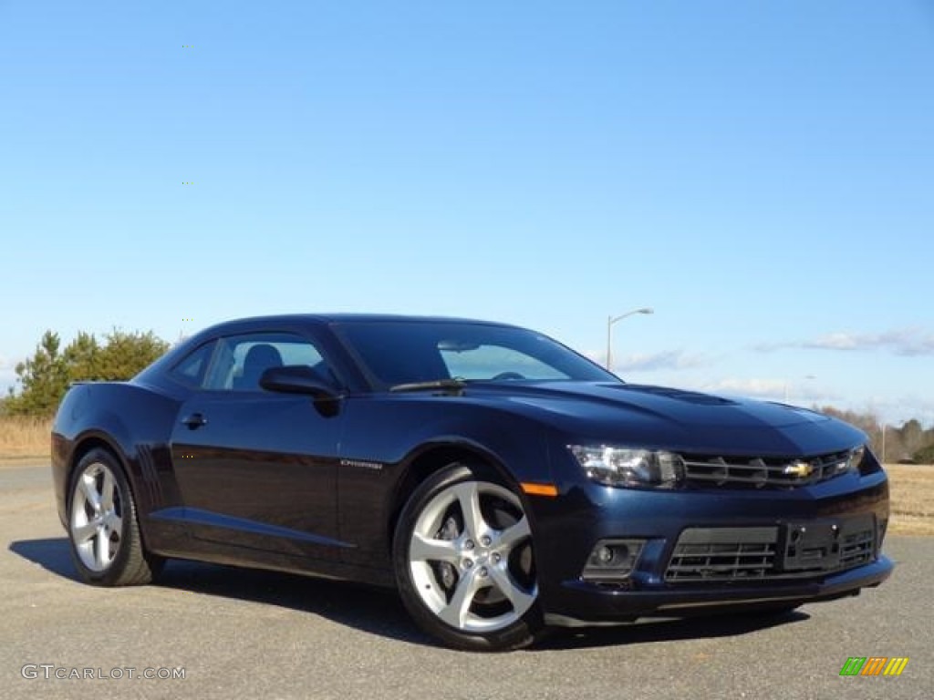 2015 Camaro SS Coupe - Blue Velvet Metallic / Black photo #4