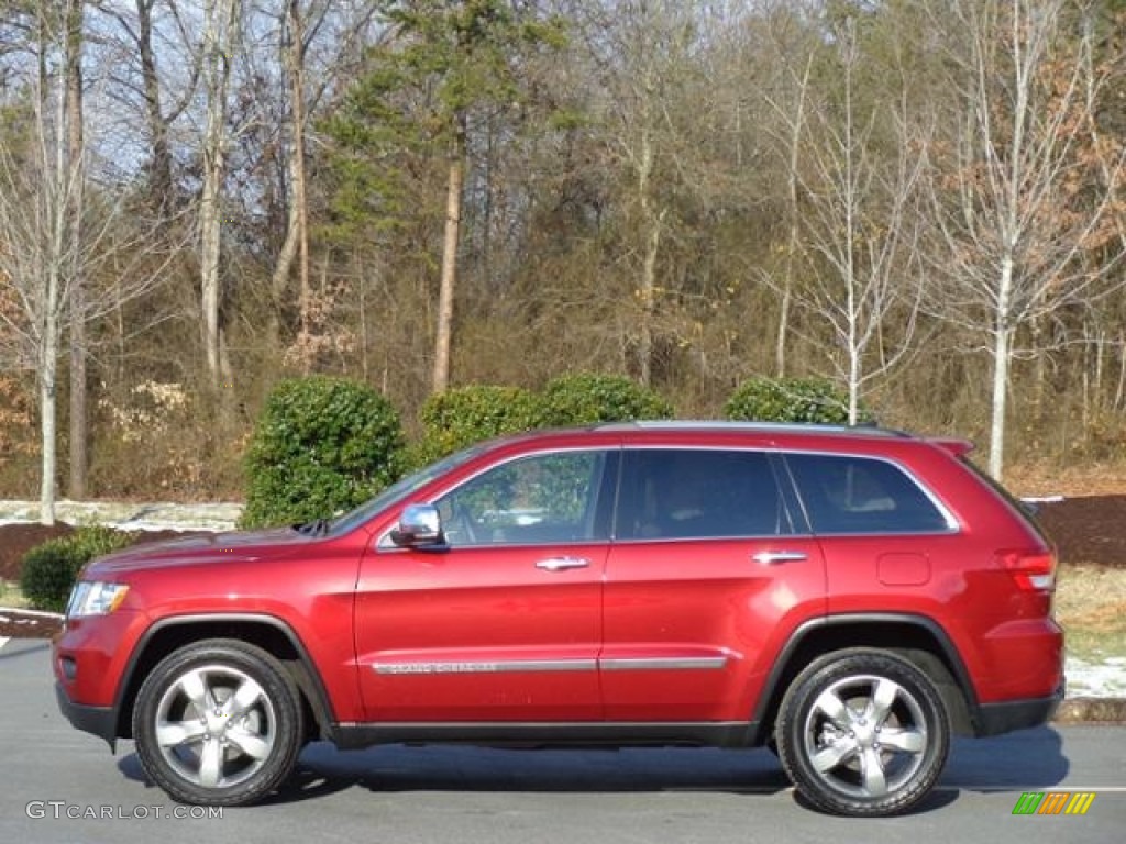 2013 Grand Cherokee Limited 4x4 - Deep Cherry Red Crystal Pearl / Black/Light Frost Beige photo #1