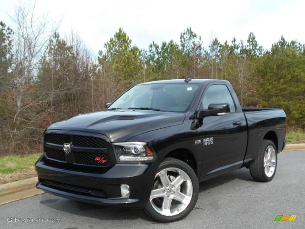 Brilliant Black Crystal Pearl 2016 Ram 1500 Sport Regular Cab Exterior Photo #111256922