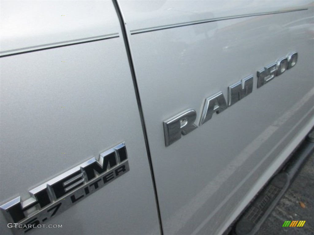 2012 Ram 1500 Express Quad Cab 4x4 - Bright Silver Metallic / Dark Slate Gray/Medium Graystone photo #3