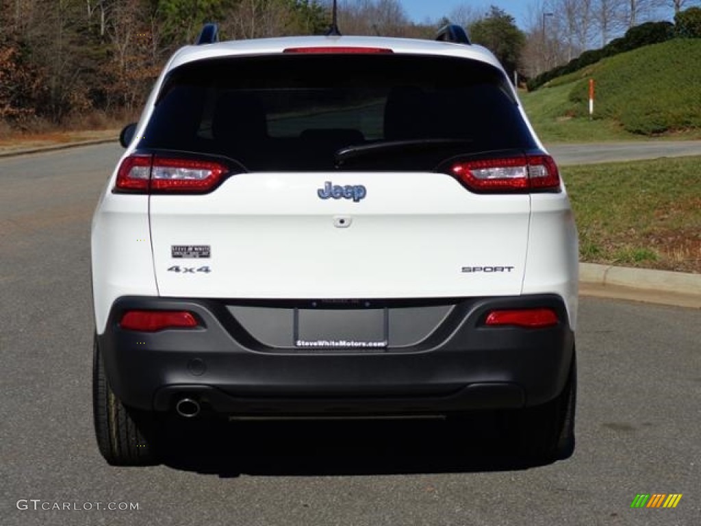 2016 Cherokee Sport 4x4 - Bright White / Black/Light Frost Beige photo #6