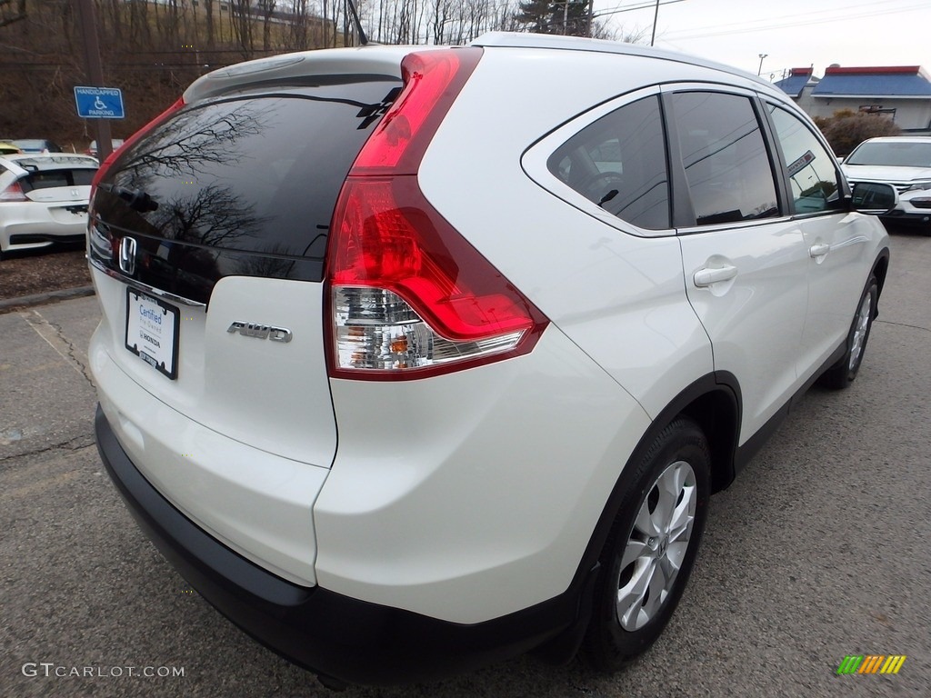 2012 CR-V EX-L 4WD - White Diamond Pearl / Beige photo #5