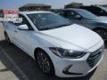 2017 White Hyundai Elantra Limited  photo #1