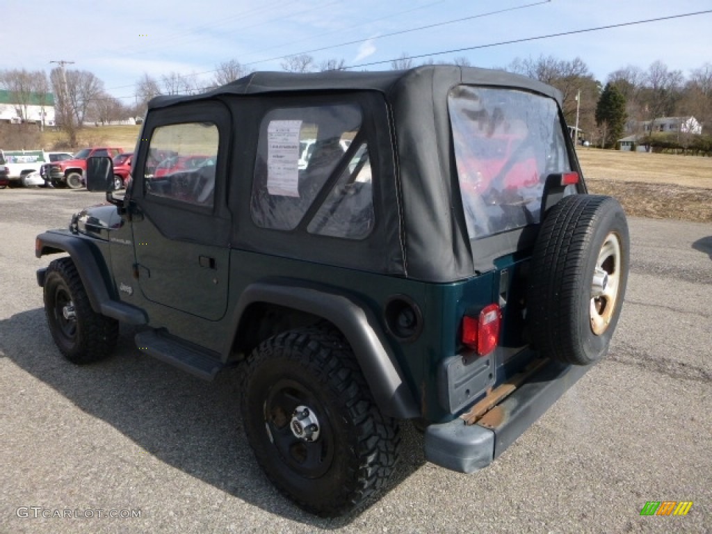 1998 Wrangler SE 4x4 - Emerald Green Pearl / Mist Grey photo #4