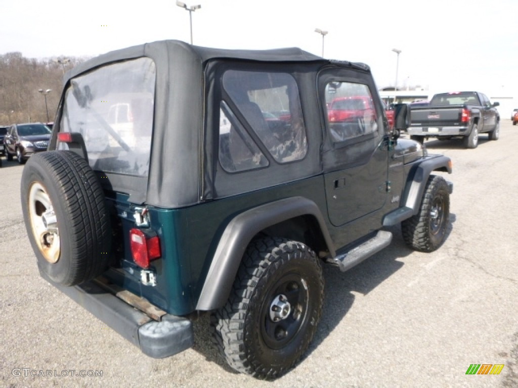 1998 Wrangler SE 4x4 - Emerald Green Pearl / Mist Grey photo #6