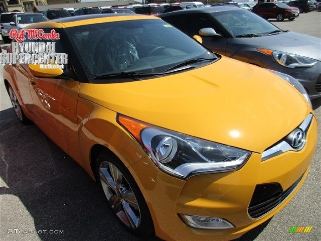 2016 Veloster  - 26.2 Yellow / Black/Yellow photo #1