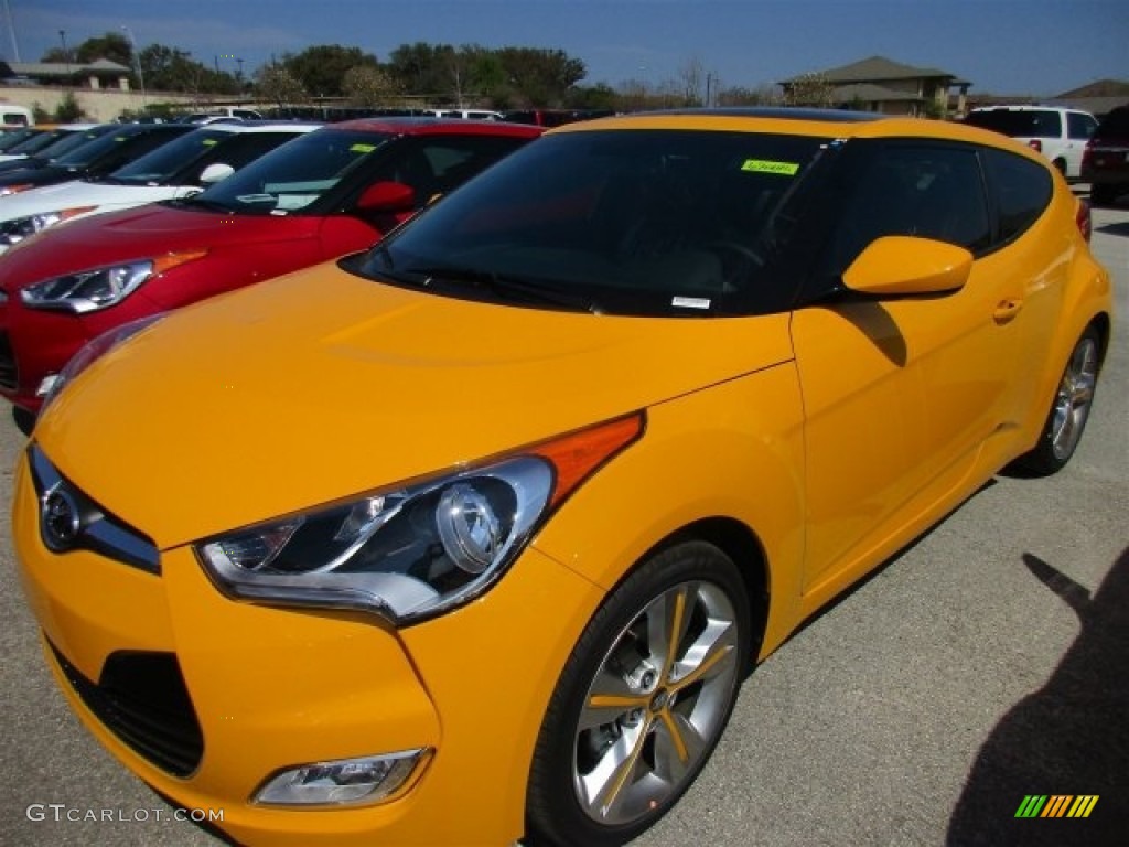 2016 Veloster  - 26.2 Yellow / Black/Yellow photo #2